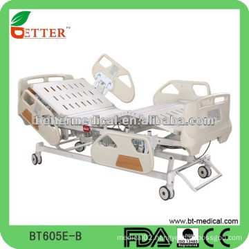 5 function adjustable hospital bed with central locked system